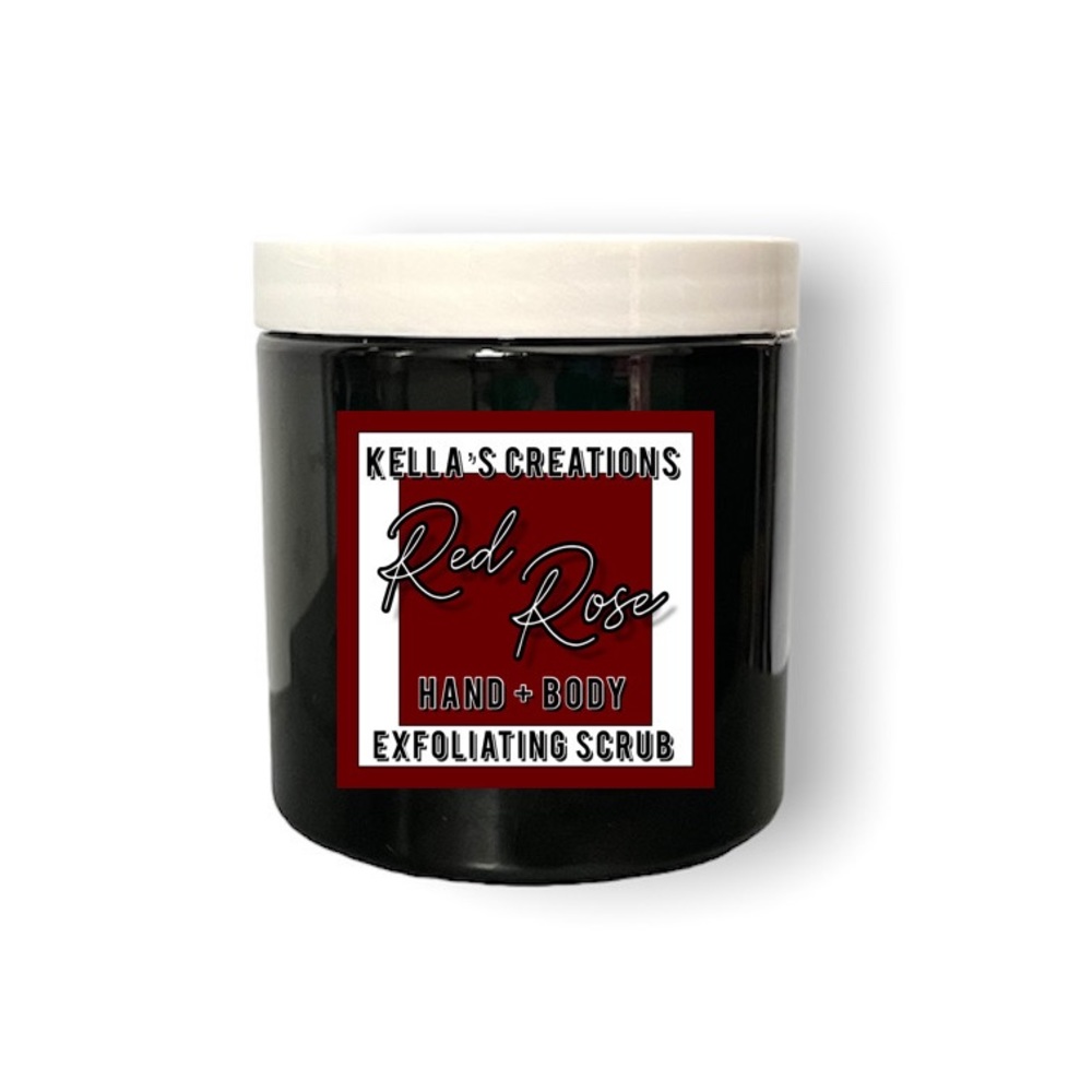 8oz Red Rose Hand scrub